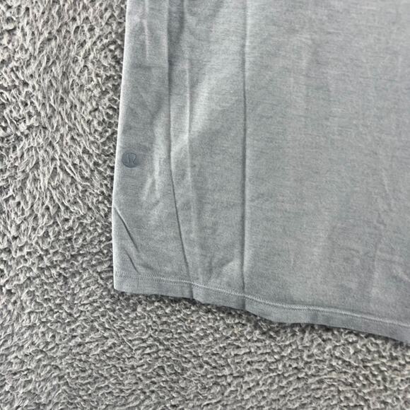 Lululemon Shirt Men's Large Blue Solid Blank Fundamental Lightweight Stretch Gym - Picture 9 of 12